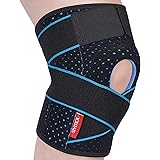 SIVITICK Tutore Ginocchio con Stabilizzatori Laterali Ginocchiera Ortopedica Rotulea Regolabile Supporto Sportiva Neoprene pe