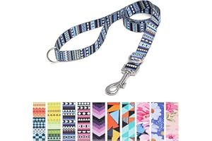 Suredoo Correa para Perros Nylon, Correa de Adiestramiento Ajustable y Resistente para Perros Pequeños, Mediano y Grande, Mascotas,Gatos, 120 x 2.0cm (Azul)