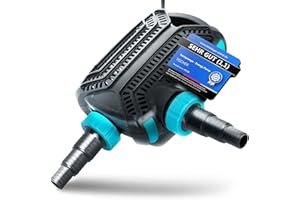 Teicher Filterpumpe EP-5200X [Neues Modell] – Teichpumpe für außen 40W, 5200 l/h Energie effizient | Bachlaufpumpe Gartenteich Bachlauf Wasserfall | Filter Pumpe Teich Pond Pump Teichpumpen IPX8 Norm
