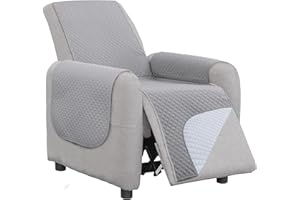 HOMEYA - Funda Cubre Sofá 1 Plaza Relax - Protector para Sofá Acolchado Reversible.