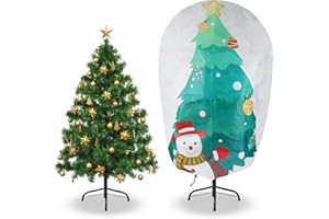 DUDSOEHO Weihnachtsbaum Tasche – 120H x 80B cm Frostschutz Pflanzenschutz Winter-Fleecejack mit Kordelzug zum Schutz von Pflanzen, Obstbäumen, Sträuchern