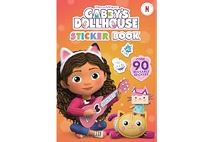 ALLIGATOR - Gabby's Dollhouse Sticker Book, Sticker Book, Sticker Books, Gabbys Dollhouse Toys UK, Gabby's Dollhouse Book,Sticker Activity Book, Reusable Sticker Book
