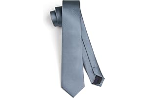 HISDERN Męski krawat 6 cm Extra Silm Wiele kolorów dostępnych w jedwabnym pudełku