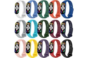WAYOFSUC Cinturino per Xiaomi Mi Band 7/6/5/Band 5, Bracciale Cinturini di Ricambio per Xiaomi Mi Smart Band 7/7 NFC/6/6 NFC/5/5 NFC