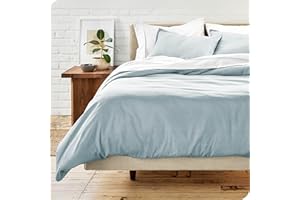 Bare Home Juego de Funda Nórdica - Cama 240 x 220 cm - Funda de Edredón de Microfibra 240 x 220 y 2 Fundas de Almohada 80 x 80, Azul Claro