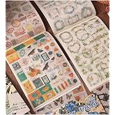 24 Sayfa Washi &Ccedil;i&ccedil;ek &Ccedil;er&ccedil;eve Sticker Bullet Journal Scrapbook Laptop