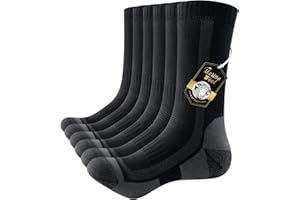 PULIOU Merino Socken Thermosocken Herren Damen Wandersocken Dicke Merinowolle Outdoor Trekkingsocken Anti-Blasen Arbeitssocken Wintersocken,3 Paar