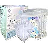 QZY FFP2 protection mask - Box of 20 pieces - CE Certified | With Elastics & Adaptable Nose Clip | 5 Filtration Layers, Prote