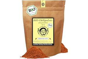 Uncle Spice BIO Chilipulver 150g - BIO Rechi Chilischoten gemahlen - Chili-Pulver in PREMIUM-BIO-QUALITÄT - 15.000 Scoville - mit leichter Schärfe - DE-ÖKO-005