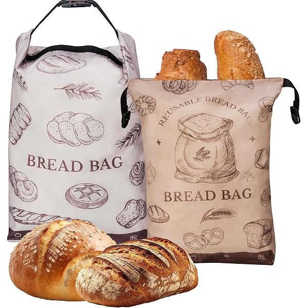 Viowey Bienenwachs-Brotbeutel – Wiederverwendbar, 30,5x43,2 Cm, Mit Reißverschluss, Für Brot & Backwaren