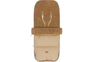 Fillikid Winterfußsack Kinley Exklusiv | warmer Babyfußsack mit Coral Fleece | wind- & wasserabweisend | Rundum-Reißverschluss, Oberteil abnehmbar | 50 × 100 cm, waschbar 30 °C