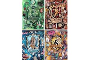 HautStore Diamond Painting Set - 4 pezzi, 5D Diamond Painting - Magic Emblem, DIY Diamond Painting Set, Home Wall Decoration Diamond Painting Adatto ai principianti [Natale 30×40 cm].