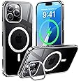 CASEKOO Magnetic Designed for iPhone 16 Pro Max Case with Upgraded Lens Stand, Compatible with MagSafe, No.1 Anti-Yellow Tech, Military-Grade Protection, Shockproof Slim Phone Case 6.9", Crystal Clear