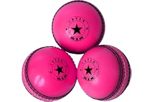 SPIN FIRST Incrediball Cricket Balls ! Soft & Safe Indoor Outdoor! Real Stitched Seam for Coaching, Training, Practice & Garden Play | For All Ages