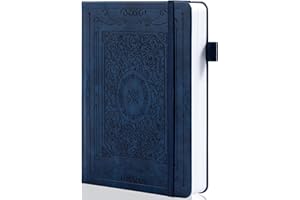 ‎TIEFOSSI Bullet Dotted Journal Notizbuch, 160 g/m² dickes nummeriertes Papier, A5 Hardcover Dotted Grid Tagebuch für Frauen und Männer, Arbeiten, Schreiben, Bullet Journaling, Zeichnen