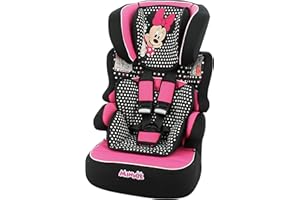 Siège auto BELINE groupe 1/2/3 (9-36kg), avec protection latérale - fabriqué en France - Minnie Luxe