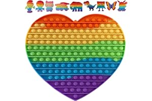KUNSTIFY - Pop It Fidget Toy (cuore arcobaleno)