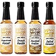 Skinny Food Co Sugar Free Coffee Syrup Gift Set - 4x250ml - French Vanilla, Salted Caramel, Gingerbread Biscuit, Hazelnut Praline - Zero Calorie Coffee Syrups