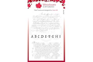 Woodware Transparent, Encreur Singles Text Background-Tampon en Photopolymère, Socle en Acrylique-Accessoire pour Carterie, Scrapbooking, Journal, Loisirs, A6