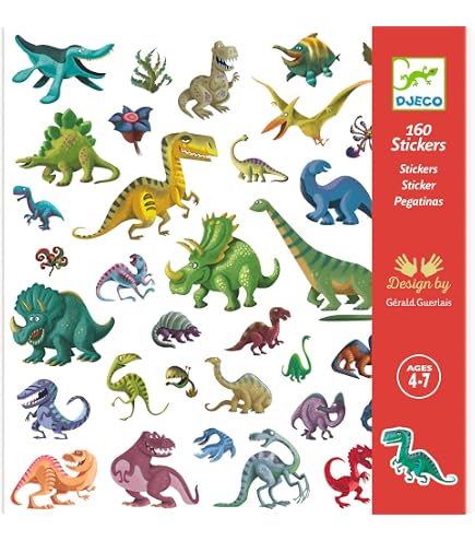 Simpatici adesivi a forma di dinosauro - HP