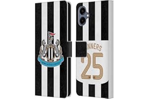Head Case Designs Officially Licensed Newcastle United Football Club Home Kit 2025 Cup Winners Leather Wallet Case Compatible With Samsung Galaxy A06 4G
