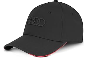 AUDI COLLECTION Audi 3132402630 Cap Basecap Baseballkappe Ringe Logo Baseballcap Mütze, schwarz