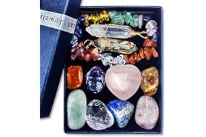 PEPOYO AI Heilsteine set für Ausgleich Yoga Beruhigung Meditation Reiki Edelsteine