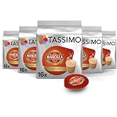 Tassimo Marcilla Cortado Coffee Capsules | 80 Capsules Compatible with | 5 Packs of 16 Capsules Compatible with Coffee Maker