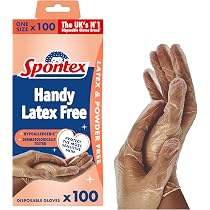 Gants Protection MAPA X100 - Vinyle Sans Latex, Recyclables, Certifiés Antivirus - Taille L