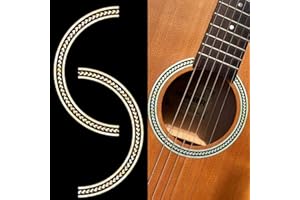 Inlaystickers for Acoustic Guitars - Soundhole Rosette/Purfling - Herringbone RS-243HE