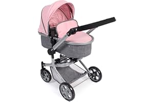 Bayer Chic 2000-poussette poupée, 595, Gris-Rose, 734182 cm