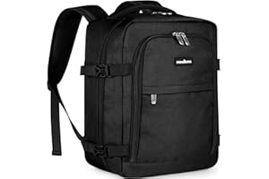 MOCOCITO Handgepäck Rucksack für Easyjet 45x36x20, Untersitz-Kabinentasche, Maximale Größe der Kabinenreisetasche Flugtasche, Gepäck Weekender mit Schultergurt Handtasche Sporttasche-30L(Schwarz)