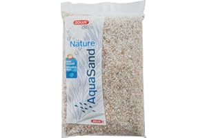 Zolux Grava Natural para Acuario de Cuarzo Blanco de 1 a 3 mm de granulometría 1 kg