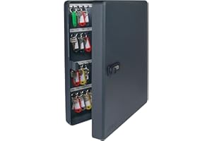 Helix Caja fuerte con cerradura de combinación (capacidad para 100 llaves), color negro