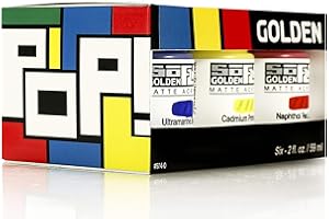 GOLDEN ARTIST COLORS GOLDEN SoFlat 60 ML Set 6 Couleurs Classiques