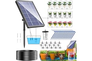 Biling Solar Bewässerungssystem Balkon 15M Solar-Bewässerungssystem Garten 3.5W Automatische Bewässerung Solar Watering System Solarbewässerungssyteme für Garten Pflanzen Hochbeet Gewächshaus Urlaub