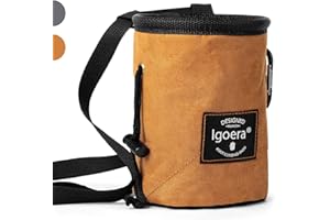 Igoera®️ Sac magnésie | Doublure intérieure spéciale pour Une répartition optimale de la Craie | Sac à magnésie Escalade/Bloc Solide et Durable pour Une sécurité Accrue