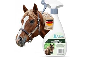 NEU Fliegenspray Pferd 500ml – Effektiver Insektenschutz für Pferde – Bremsenspray & Mückenspray Pferd – Zuverlässiges Mittel gegen Fliegen, Mücken & Parasiten mit Sofortschutz – Bremsen Blocker FUTUM