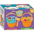 Toymate Kiddy’s Basket Play - Combo of Hammering Fun & Shape Sorting Basket - A Learning Shapes Colors Knock Pounding Fine Motor Toy Set for Kids Toddlers