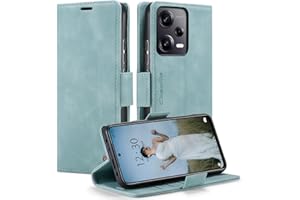 KZB Funda para Xiaomi Redmi Note 12 Pro 5G Cuero Premium Fundas para Xiaomi Poco X5 Pro 5G con RIFD Protección Libro Flip Case Ranura Tarjeta Magnético Carcasa para Redmi Note 12 Pro 5G - Azul Claro