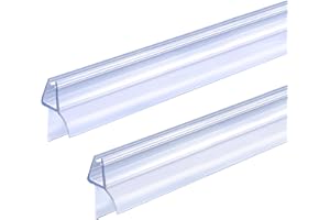 ITTISO Shower Door Seal Strip 2 x 80 cm for 4mm/5mm/6mm Glass Thickness Shower Screen Seal Strip Covers up to 12mm Gap Replacement Shower Door Bottom Seal