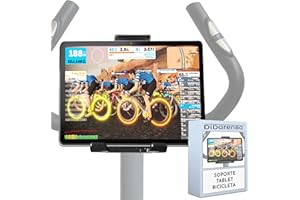 Didarenba Soporte Tablet Bicicleta estatica Spinning Moto valido para Todas Las Tablets pc del Mercado y manillares de Todo Tipo