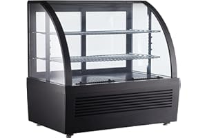 ‎METRO PROFESSIONAL METRO Professional Kühlvitrine GCV1100, Kunststoff/Glas, 70.5 x 47.2 x 68.7 cm, für Gastronomie, 2 verstellbare Fachböden, Luftkühlung, schwarz, 100 L
