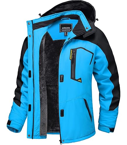 BOTCAM Regenjas voor dames, warm gevoerd, parka met fleece, lange jas met capuchon, lichte outdoorjas, waterdicht, winddicht, ademend, 3-in-1 functionele jas, jas voor het tussenseizoen, XXL