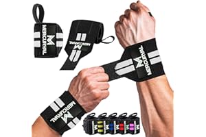 MERCURYAL Bande Poignet Musculation - Poignet Musculation - Protege Poignet Musculation - Sangle Poignet Musculation - Poignet de Forcé - Crossfit, Wrist Wraps pour Femmes et Hommes