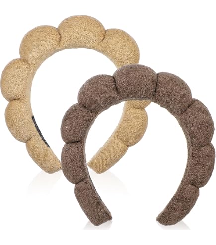 Zkptops Set Fascia E Bracciali In Spugna Per Cura Viso – Morbidi, Assorbenti, Antiscivolo – Regalo Per Donne E Ragazze (Rosa)