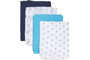 Care - Foulard Bébé garçon, Multicolore (Blue 709) - Taille Unique (Taille fabricant: 70X70)