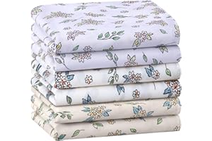 HOULIFE Handkerchiefs for Women, Soft Cotton Women’s Handkerchief, Floral Ladies Hankies, Vintage Flower Lady Hanky