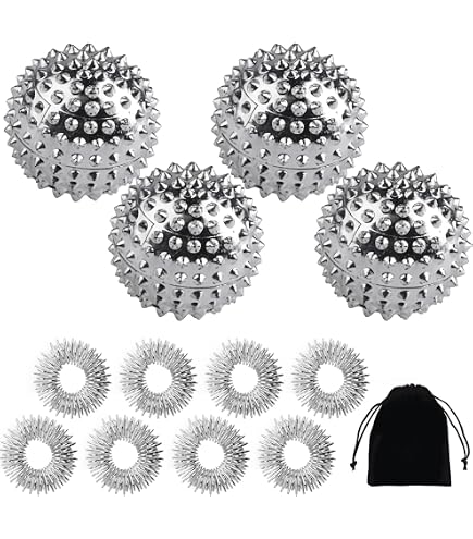 INF Anelli antistress regolabili con perline rotanti