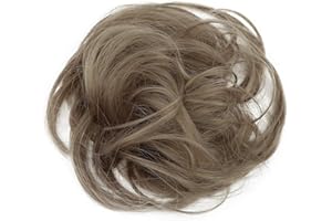 ‎CAISHA CAISHA by PRETTYSHOP Haargummi Bella Hochsteckfrisuren Haarteil Hochzeitfrisuren Voluminös Leicht Gewellt Hitzebeständige Kunstfaser DM17cm Naturblond G25B